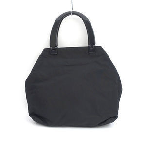 Prada Nylon Handle Black Handbag Plastic
